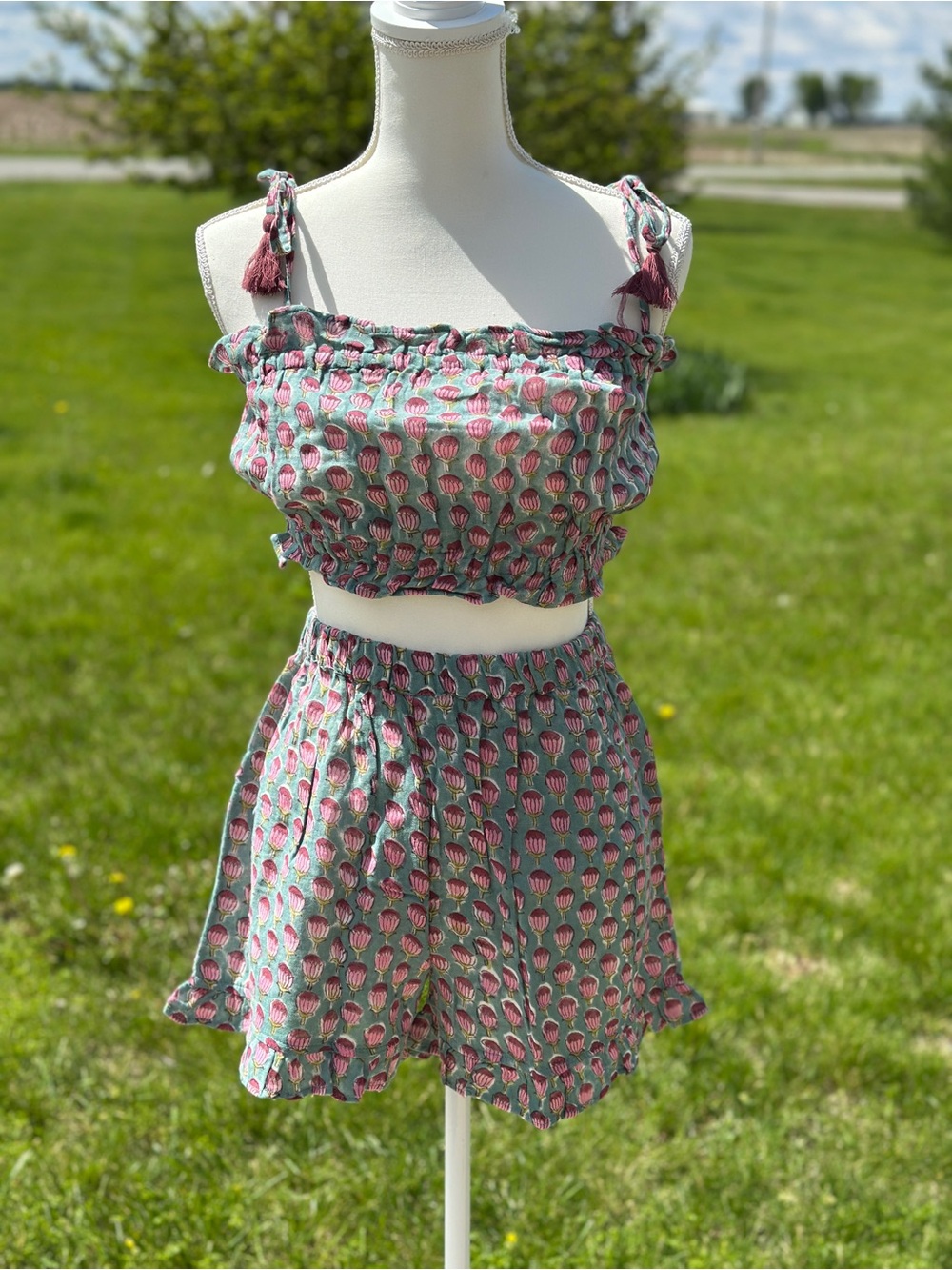 Crop Top and Short Set